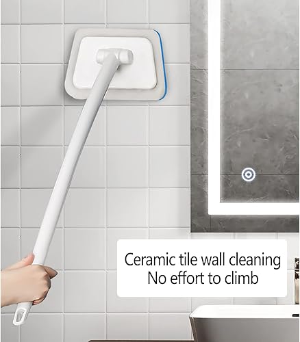 Miniatura 4 de Trapeadores para limpieza de pisos cepillo de limpieza de esponja multifuncional extraíble mango largo cepillo de descontaminación para bañera