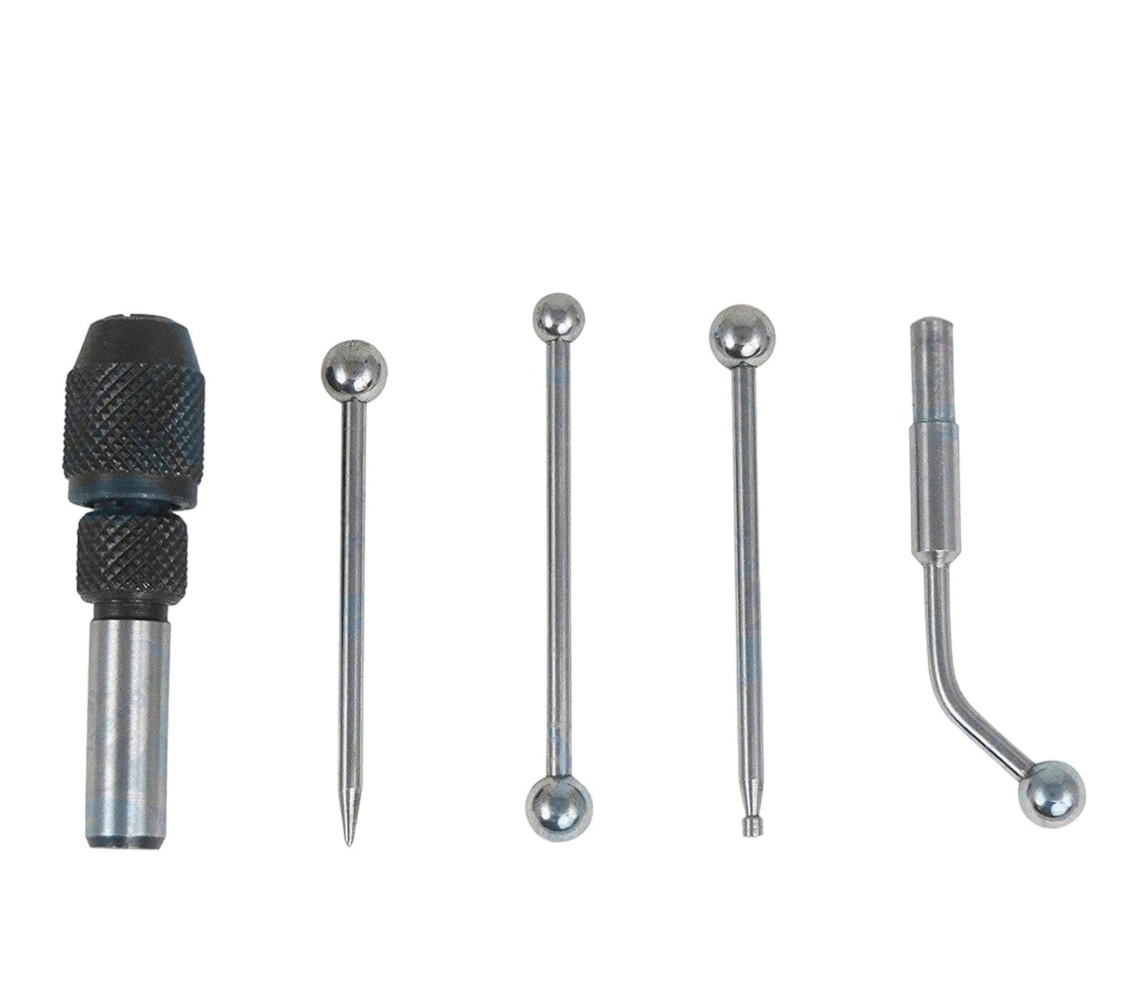 5 Pc Wiggler Center Finder Set w/Pointed Double Ball Small Disc and & Offset A.-picture-17