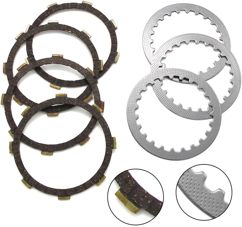 Replacement Parts Motorcycle Accessories Clutch Friction Disc Plate Kit Fit for YB100 L5 L5T L5TA DX100 131-16321-00/4EU-16321-00 131-16324-00