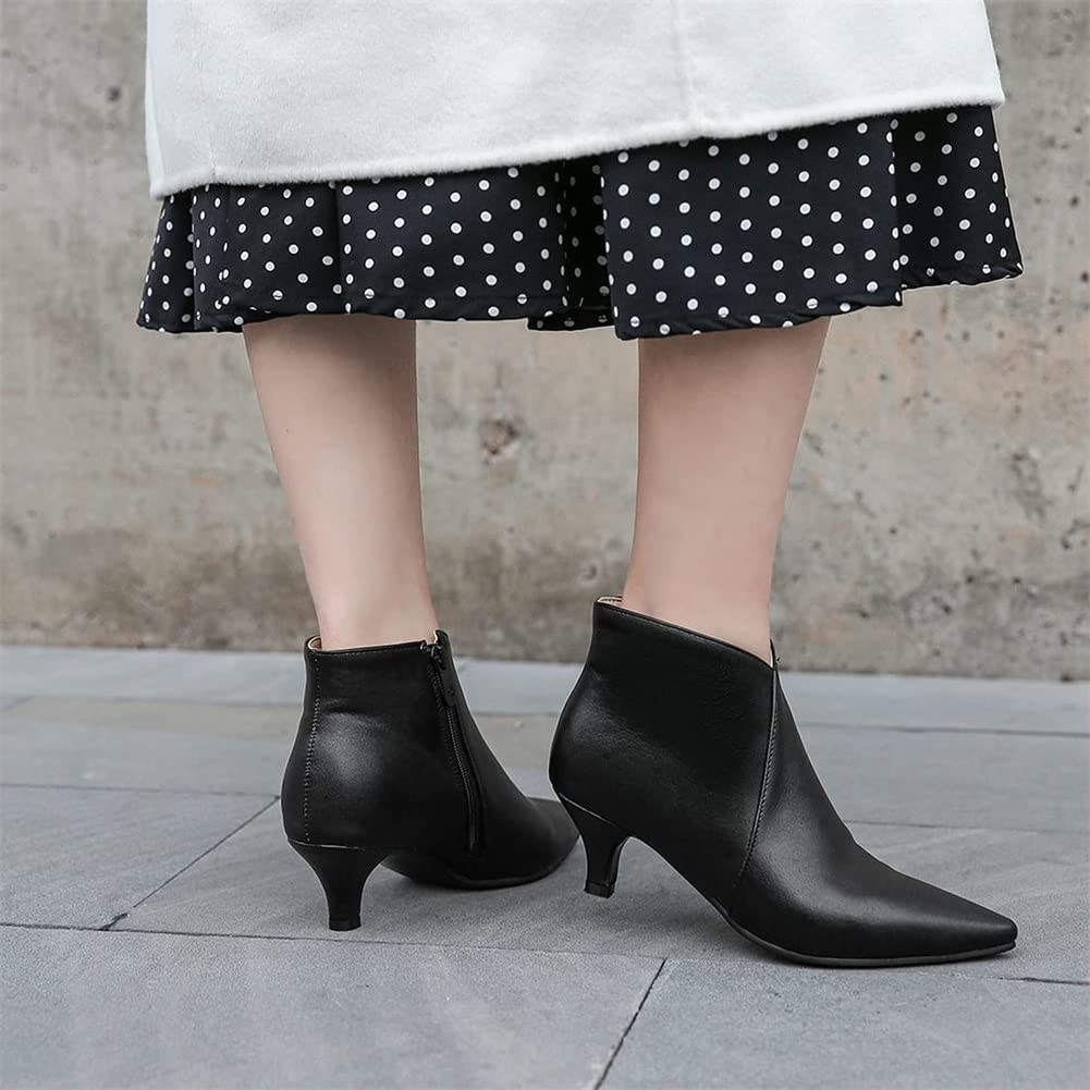 CUTEHEELS Casual plateau-kniehoge laarzen met dikke hak en hoekige teenpartij voor modieuze dames, groen, 39 EU