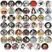 Huge Wholesale Lot of 48 2000's Anime 1 Inch Pins/Buttons/Badges