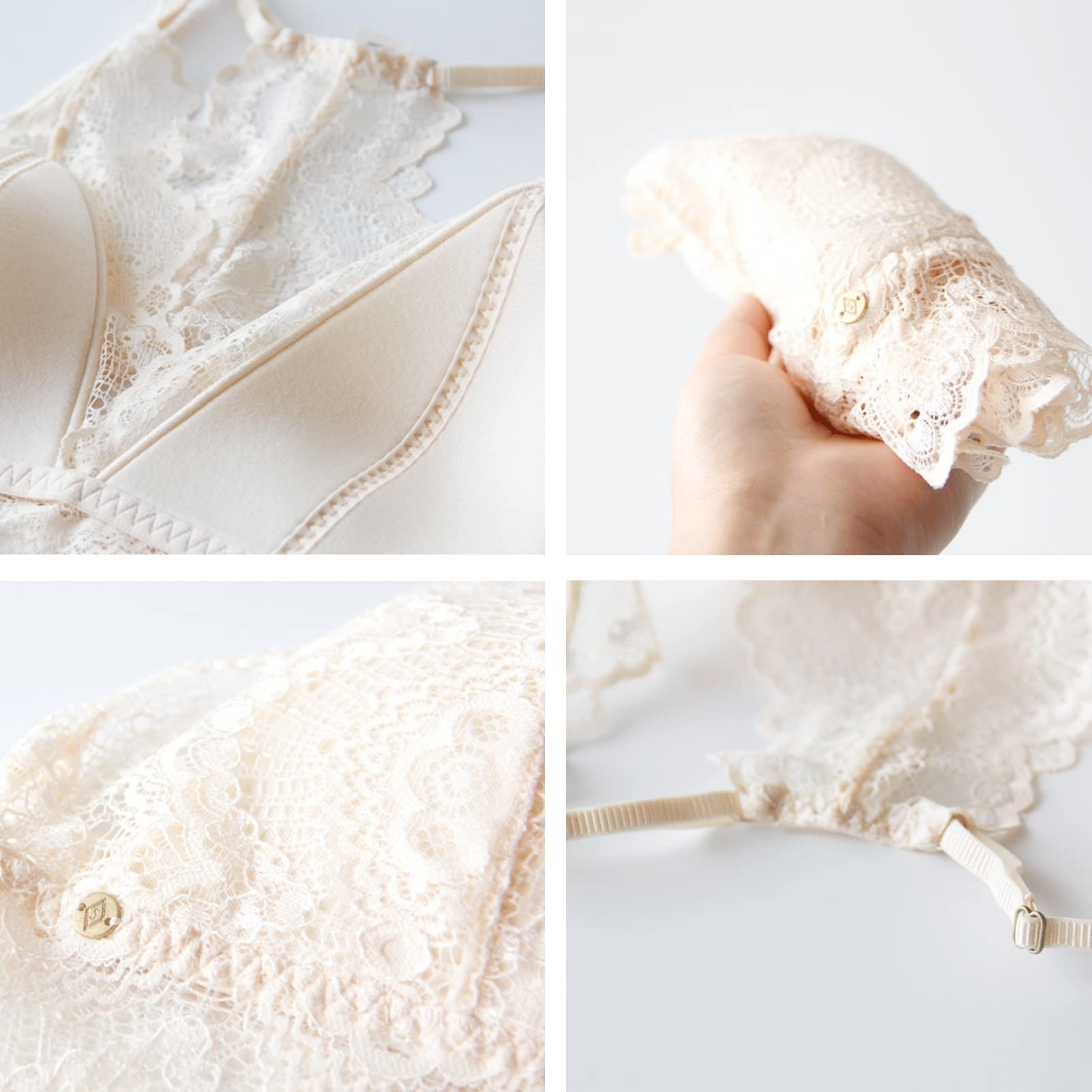 Sujetadores Bandeau de Seda Morera para Mujer, Bralette de Encaje Trasero de Belleza Francesa, Camisetas sin Mangas, Ropa Interior Fina de Tubo de Verano
