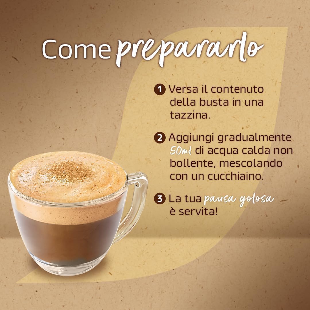 Italian Gourmet Bundle Ginseng Kaffeegetränk 12x 70g + Italian Gourmet Polpa Gratis – Cremiges Instant-Getränk mit Ginseng, 120 Portionsbeutel à 7g, Kaffee-Spezialität für Zuhause, Büro & Vorrat 840g