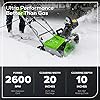 Greenworks 13 Amp 20-Inch Corded Electric Snow Blower-Walk-Behind Snow Thrower with 180° Adjustable Chute & 30FT Throwing Distance & 8" Clearing Depth, Ideal for Driveway, Walkway & Yard Snow Removal