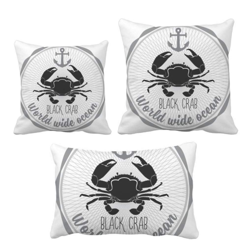 Coussins organismes marins crabe croquis pour canapé usé déco