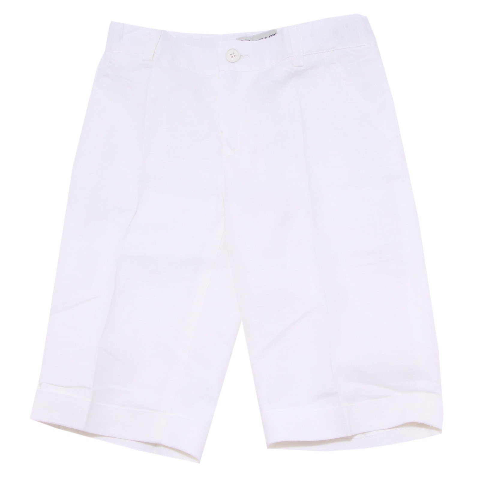 BABY GRAZIELLA 0434T Bermuda Bimbo BG Boys & Girls Bianco Lino Short Kid [6 Years]