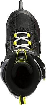 Bladerunner Ice من Rollerblade Micro Ice XT ، جونيور ، قابل للتعديل ، أسود وجير ، تزلج على الجليد