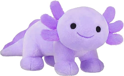 Miniatura 2 de Axolotl de Felpa, Suaves y Lindas Peluches de Ajolote, Muñecas de Peluche Kawaii para Niños, Regalo para Niñas y Niños (Morado)
