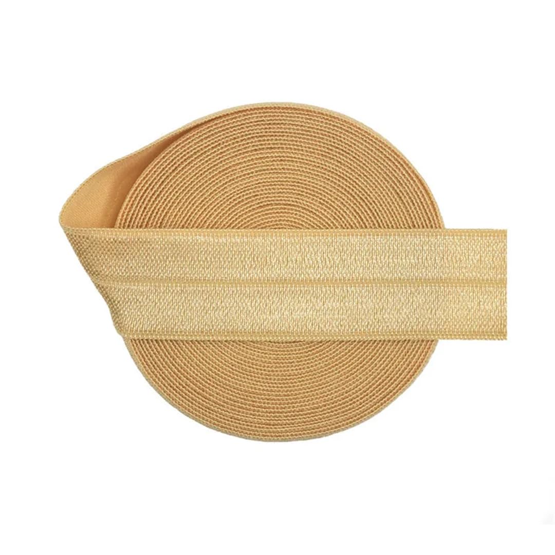 nylon suave goma cintura, Banda elástica de satén de licra, brillante, plegable, de 50 yardas, 3/4", 20 mm, for el pelo, diadema, adorno for costura de vestidos