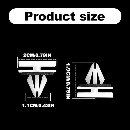 Miniatura 2 de 30 clips de moldeo de panel basculante de nailon compatibles con GM Chevrolt Avalanche Lumina Impala, Monte Carlo, Suburban Cadillac Escalade