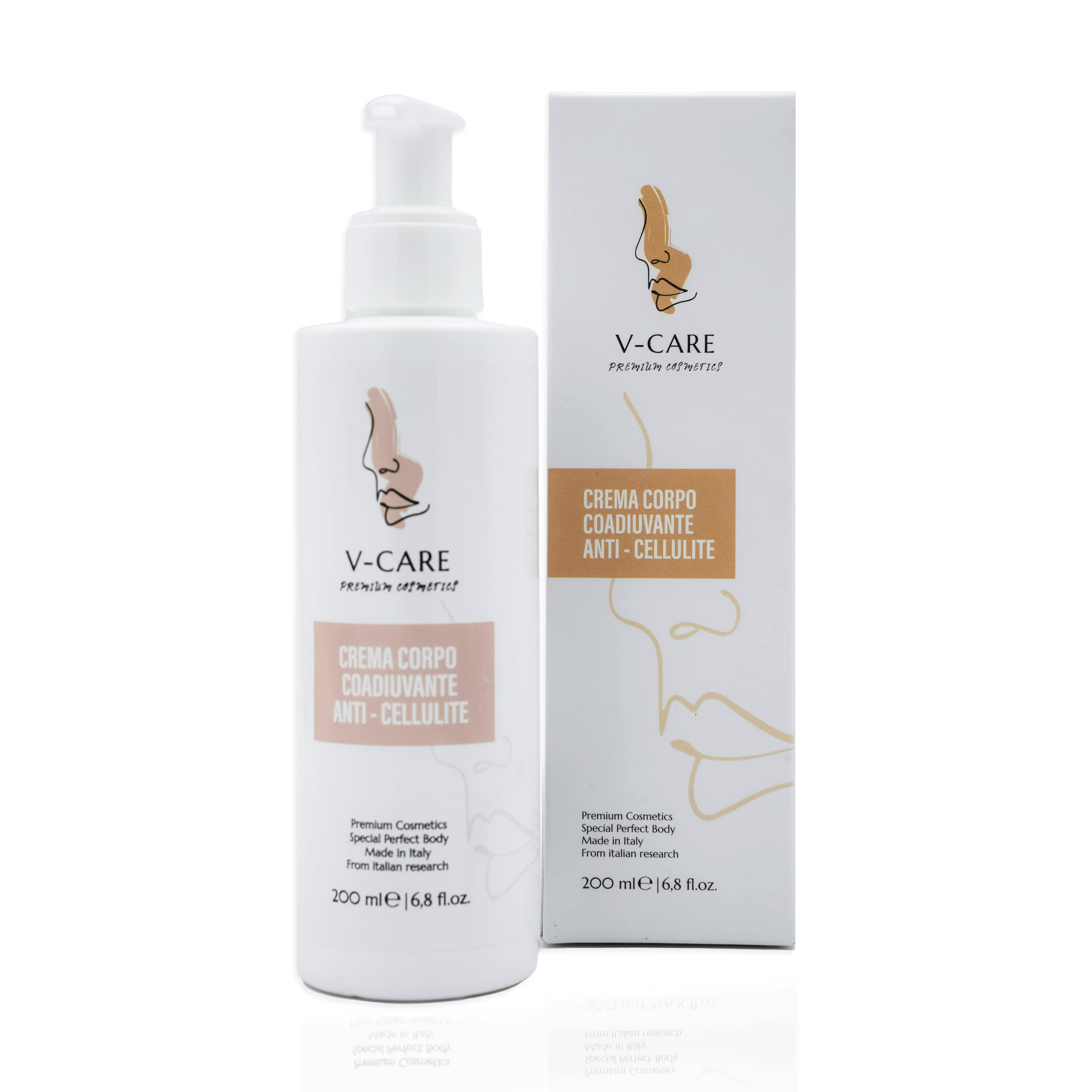 V-Care Crema Anticellulite | Trattamento Bio per la Cellulite su Glutei, Braccia