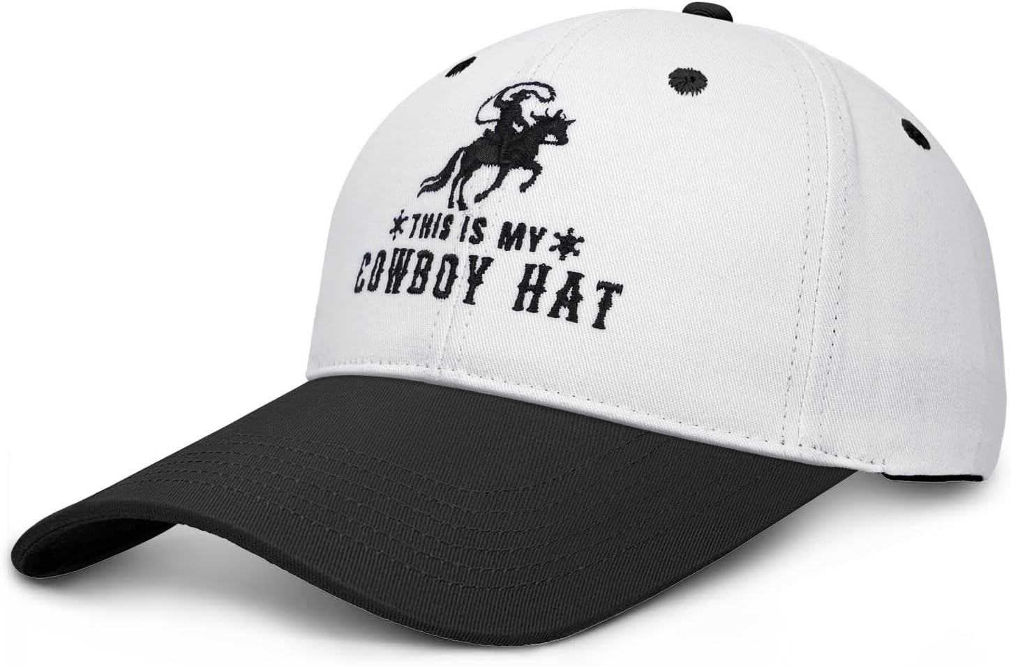 This is My Cowboy Trucker Hat, Adjustable Vintage Embroidered Cowboy Cap,Country Gift Hats for Women Men