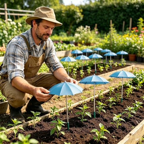Sombrilla para plantas en jardines exteriores y protección de brotes 4