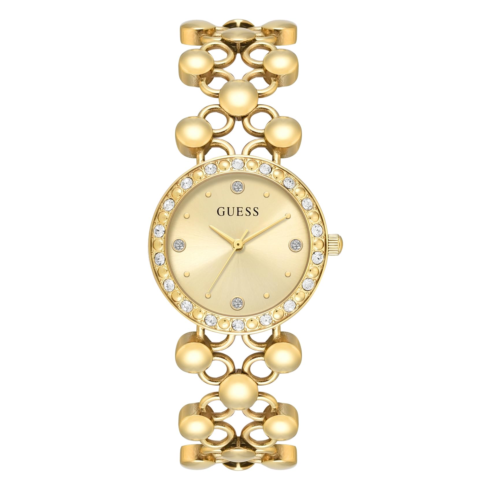 Bejeweled 28 mm Champagne Dial Women Analog Watch- U1425L2M-image-10