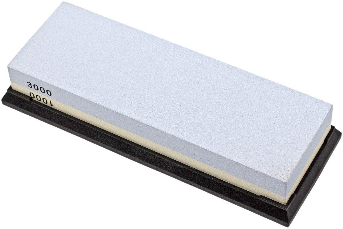 Pierre à Aiguiser Skerper Basic SH002 Grain 1000/3000, Pour Redonner un Tranchant Rasoir à vos Couteaux de Cuisine ou de Poche