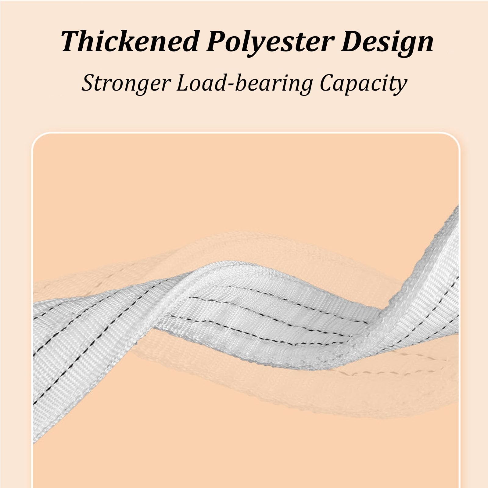 4-strängige Hebebänder mit Haken – 2-Tonnen-Polyester-Hebegeschirr mit Metall-Aufhängering – Anschlagmittel für den Gütertransport und das Handling(1.64ft/0.5m)