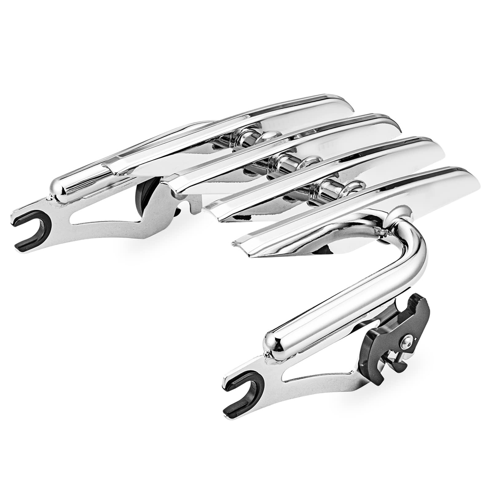 Mofun Chrome Luggage Rack Stealth Style Detachable Compatible with Harley Touring Street Electra Road Glide Road King 2009-2025, Fit Street Glide Accessories