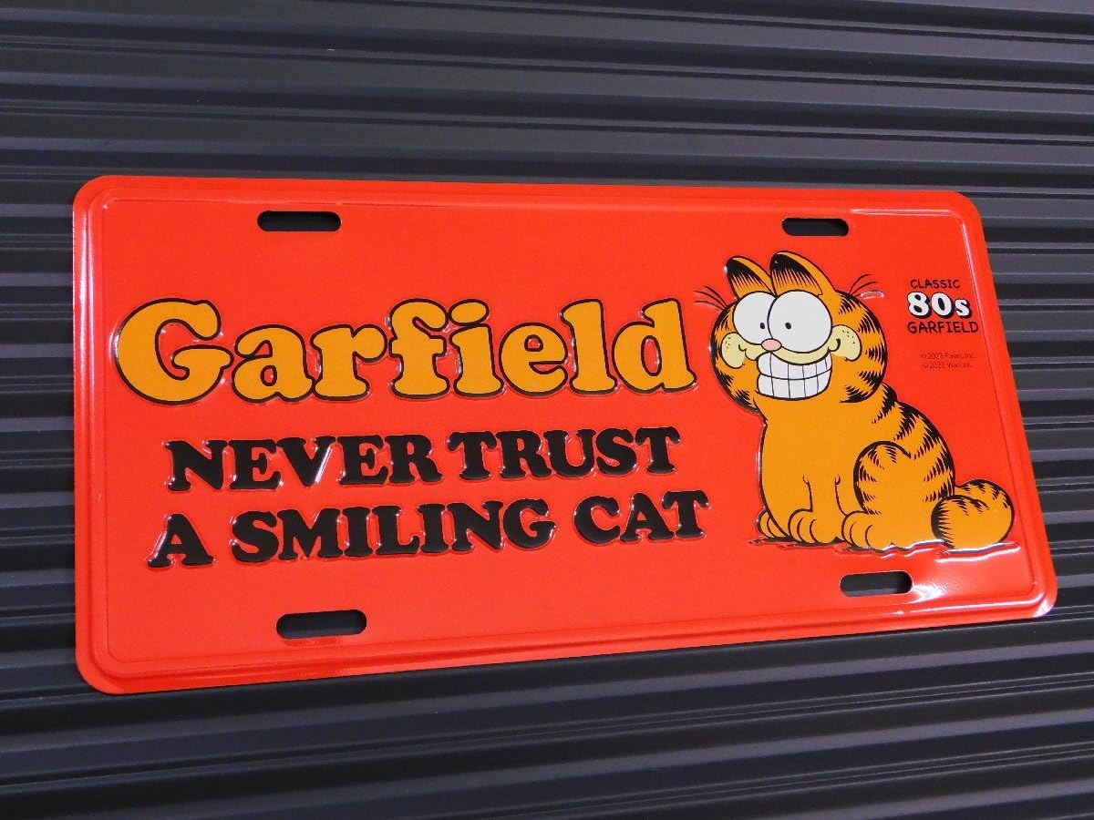 Amazon.co.jp: GARFIELD ガーフィールド ライセンスプレート／Garfield 