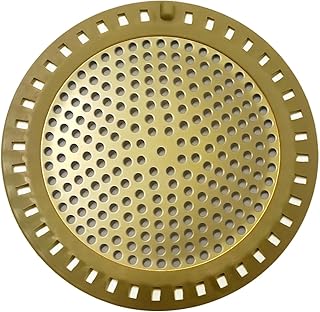 Huntonry Hair Drain Catcher, Shower Drain Hair Catcher, Shower Drain Strainer, Bathtub Drain Cover, Tub Drain Hair Catcher, Bathroom Sink Strainer, Bathroom Drain Protector, Flat, Round, Gold