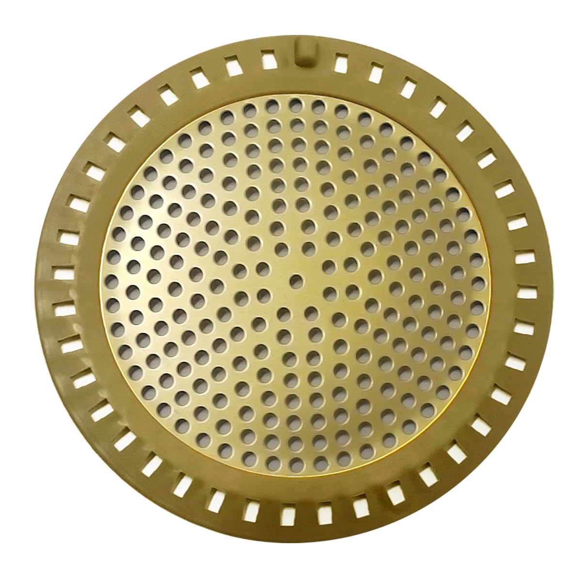 HuntonryHair Drain Catcher, Shower Drain Hair Catcher, Shower Drain Strainer, Bathtub Drain Cover, Tub Drain Hair Catcher, Bathroom Sink Strainer, Bathroom Drain Protector, Flat, Round, Gold