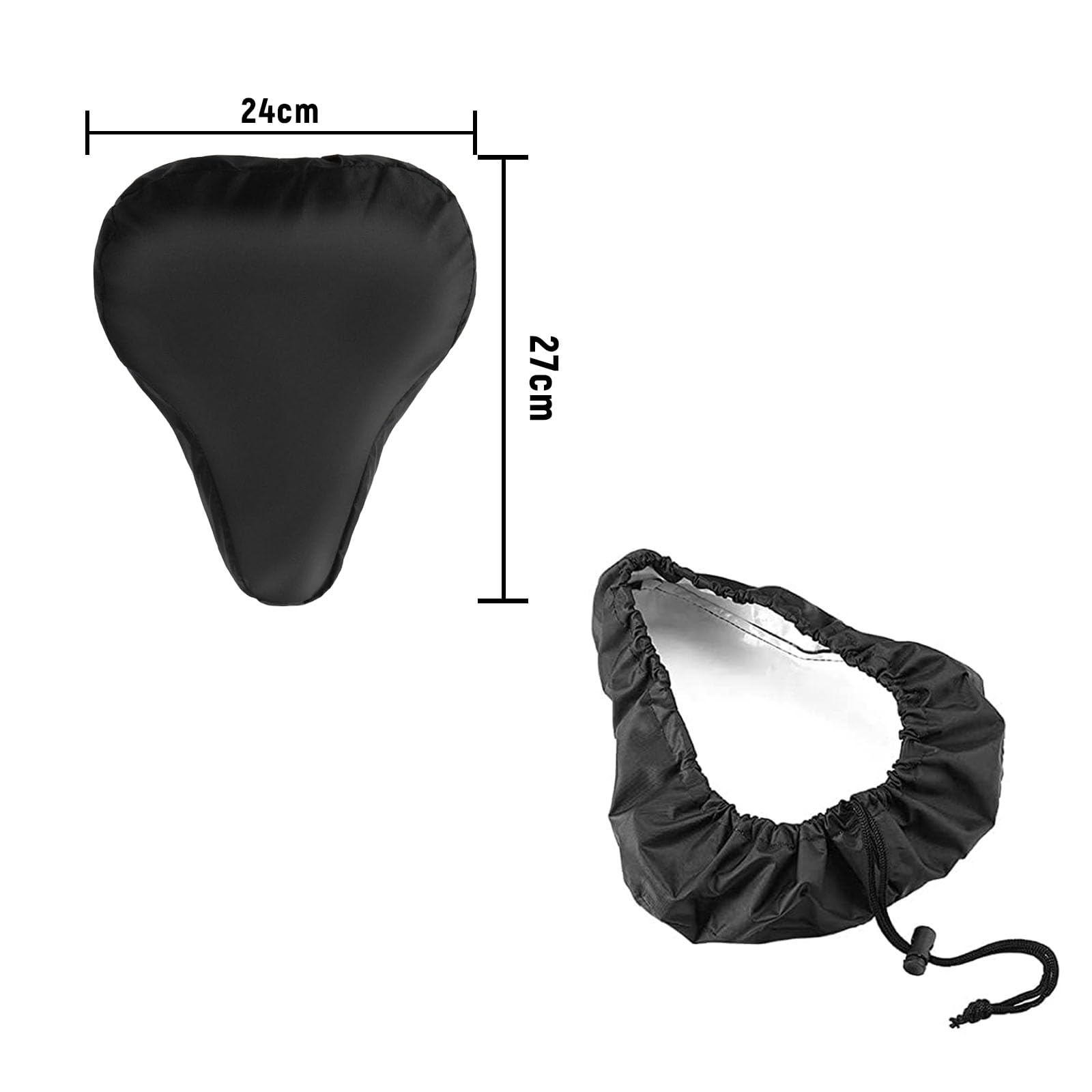 2 pezzi Coprisella impermeabile per bicicletta con coulisse elastica in PVC per la maggior parte delle selle della bicicletta