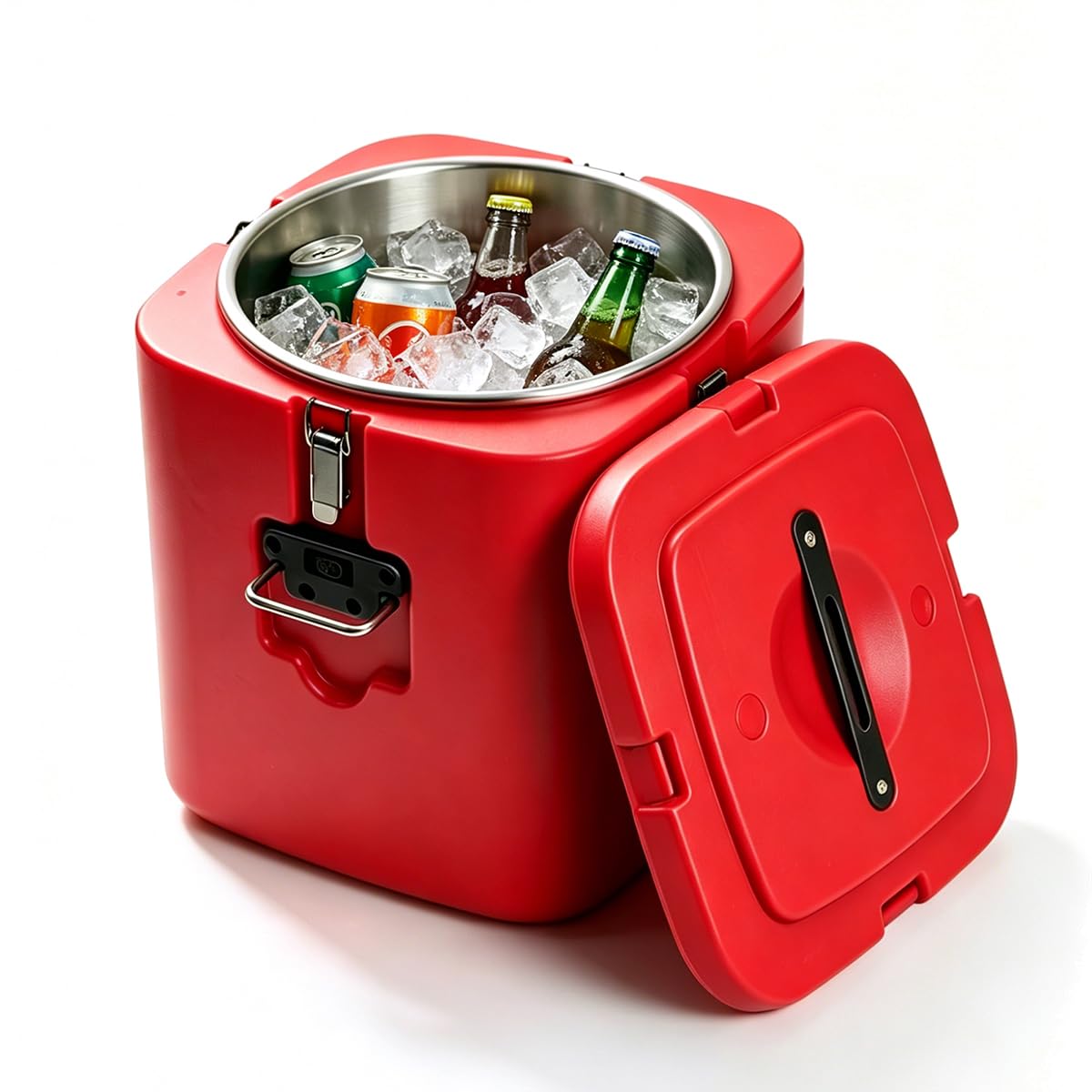 Photo 1 of 8 Gallon Insulated Soup Container Commercial Food Warmer for Hot or Cold Food, 32QT Hot Box for Catering, Food Cooler with 4 Buckles, Handles, Spoon, Soup Carrier for Restaurant, Canteen,HomeLPNPMGT7330070
