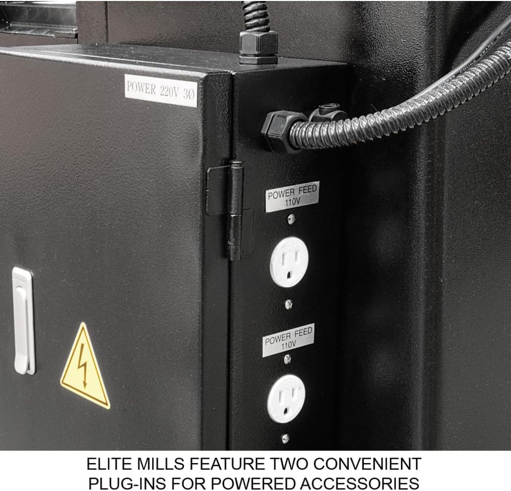 JET Elite Mill, 2-Axis ACU-RITE 203 DRO, X/Y/Z-Axis Powerfeeds (Model EVS-949)