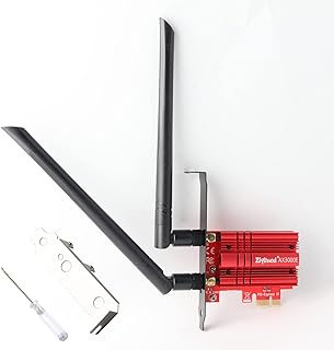 Ziyituod WiFi Card, AX3000E PCIE WiFi Card Max 2974 Mbps | Bluetooth 5.2 | Intel WiFi 6 PCIe Network Card | Tri-Band 6G/5G/2.4G | Ultra-Low Latency | for Windows 10/11 (64bit) only