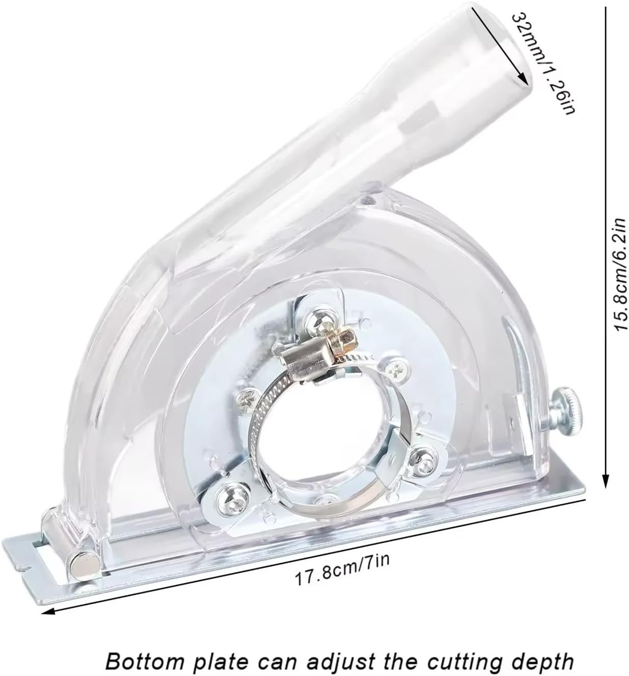 100/125/150mm アングルグラインダーおよび 115/125mm ソーディスク用の切削ダストカバー研削シュラウド