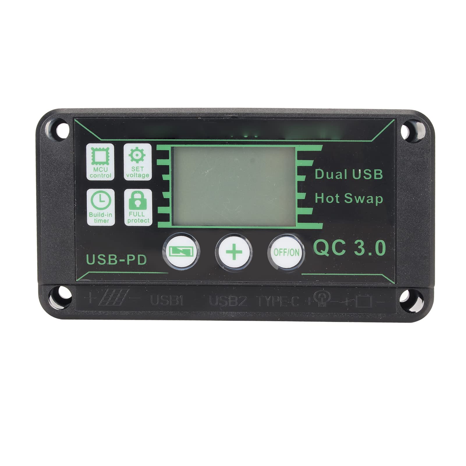 aqxreight 100W Panel Słoneczny Kit z Falownikiem 220W Kontroler MPPT