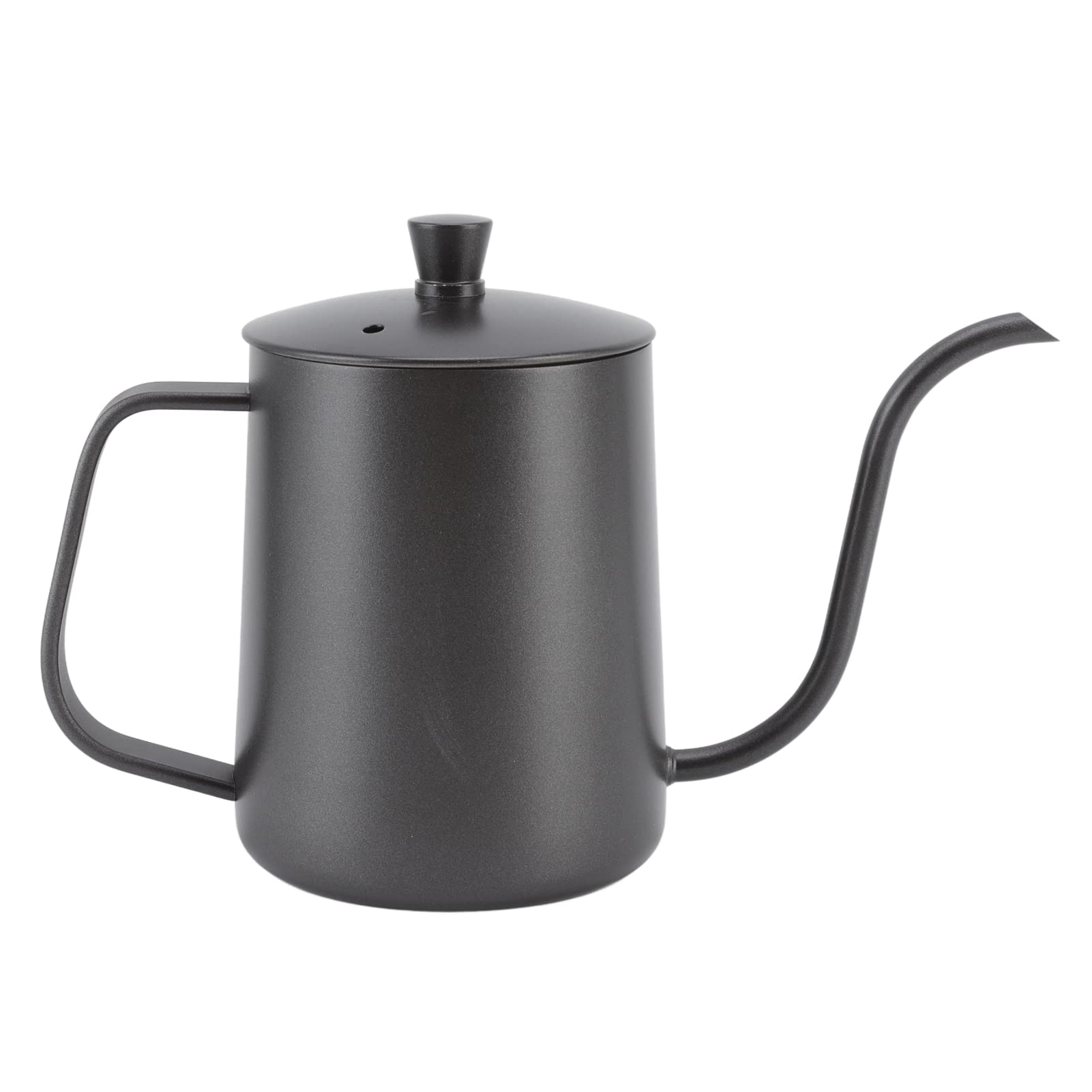 Fdit Pour Over Coffee Kettle, Stainless Steel Handheld Gooseneck Coffee Pot with Narrow Drip Spout for Controlled Pouring (600ml PTFE Black)