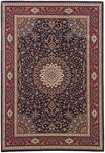 Oriental Weavers Ariana Area Rug - 095B3-10' x 12'7" - in Blue/Red - Vintage Inspired, Stain Resistant, Family and Pet Friendly, Family, Dining, Living Room Rug