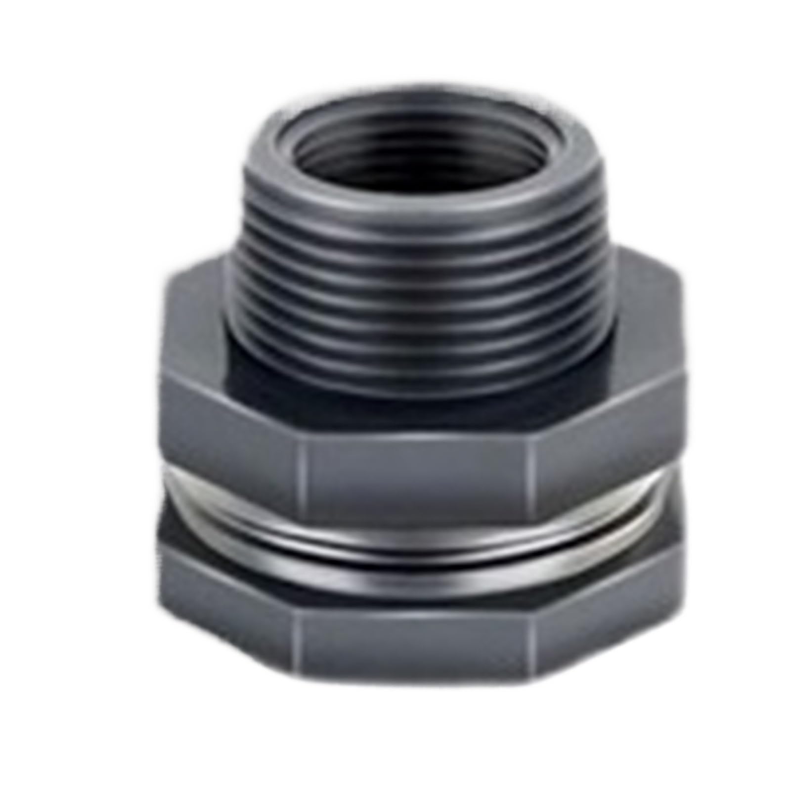 Junta divisoria de PVC 12X, 3/4 pulgadas, con enchufe, adaptador for manguera jardín, kit abrazadera, tanque agua