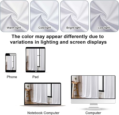 Miniatura 31 de Gwine Cortinas opacas para sala de estar de 63 pulgadas de largo, con aislamiento térmico, cortinas opacas para decoración de dormitorio con Azul