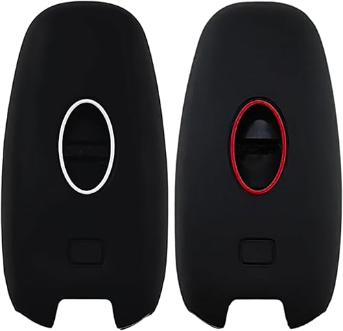 Miniatura 2 de REPROTECTING Funda de goma de silicona para llavero compatible con (5 botones) 2019-2023 Hyundai Sonata Sanata Fe Tucson Palisade (negro negro)