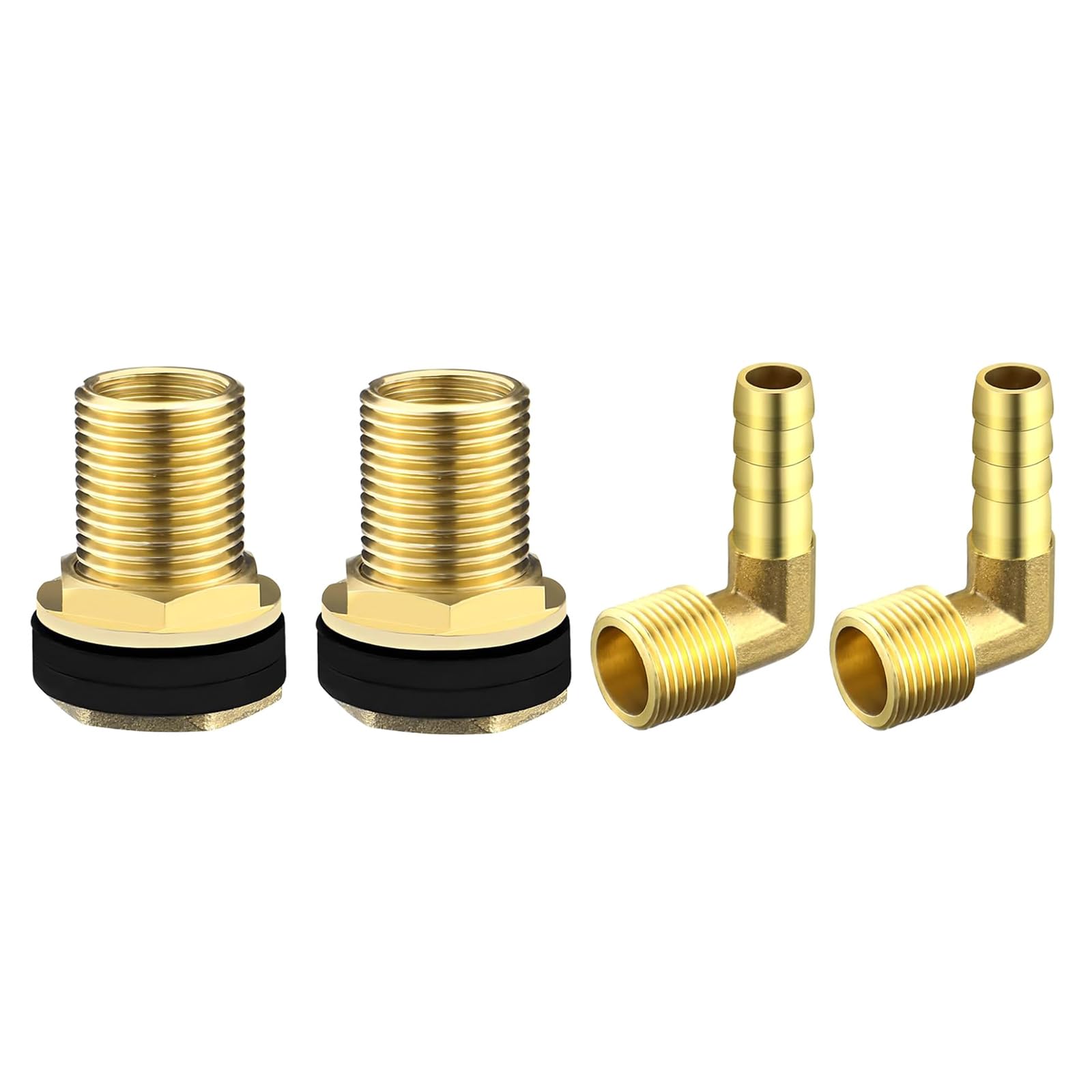 Kalttoy Multicolor Brass Water Butt Connector Set Rain Barrels Adapter Leak Proof Tanks Gromment For Leak Proof Install In Various Weather Brass Tanks Fitting