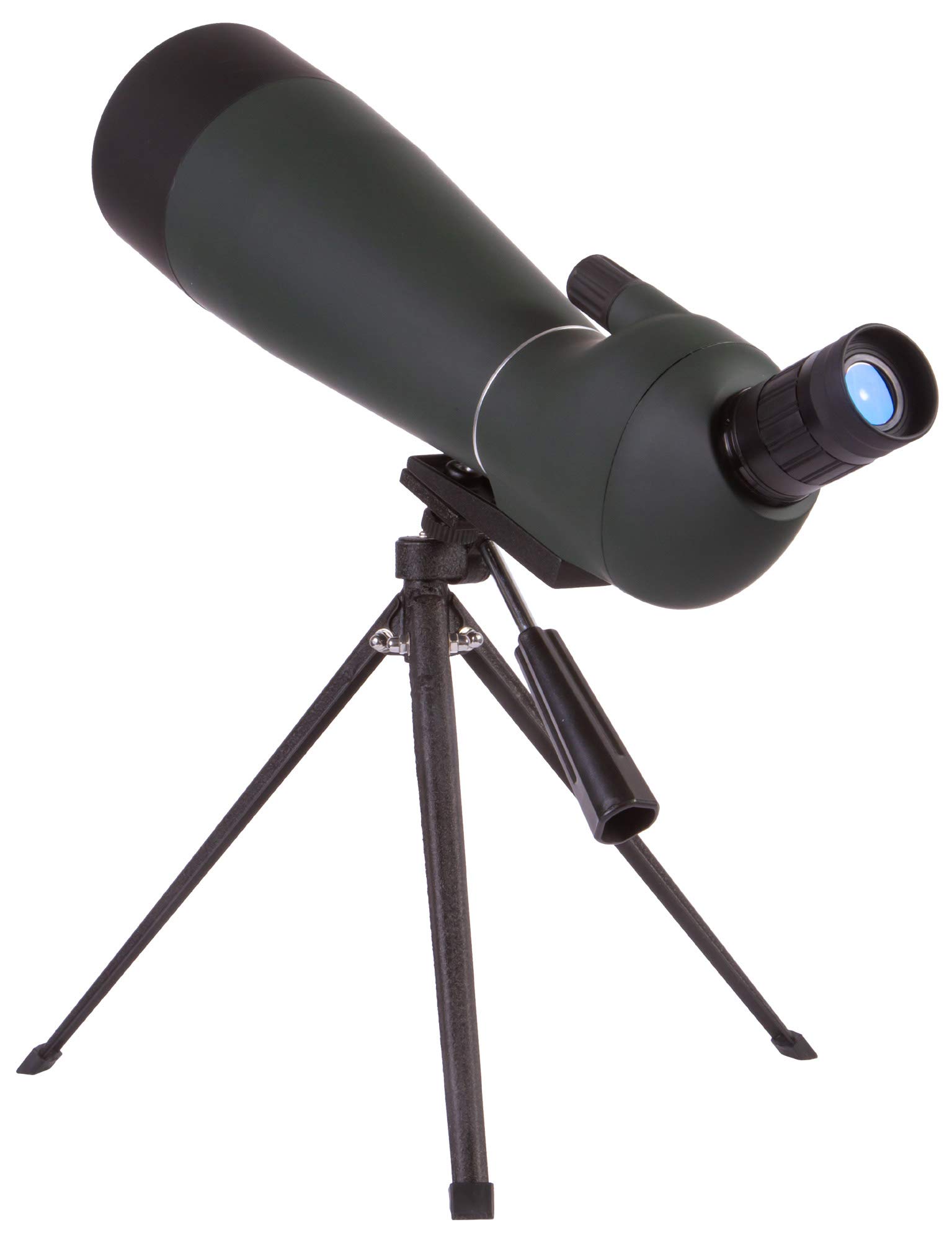 Catalejo Portátil Levenhuk Blaze Base 80 con Óptica de Vidrio BK-7, Trípode Metálico de Mesa y Estuche, para Observar la Vida Silvestre, y Paisajes Urbanos y Naturales