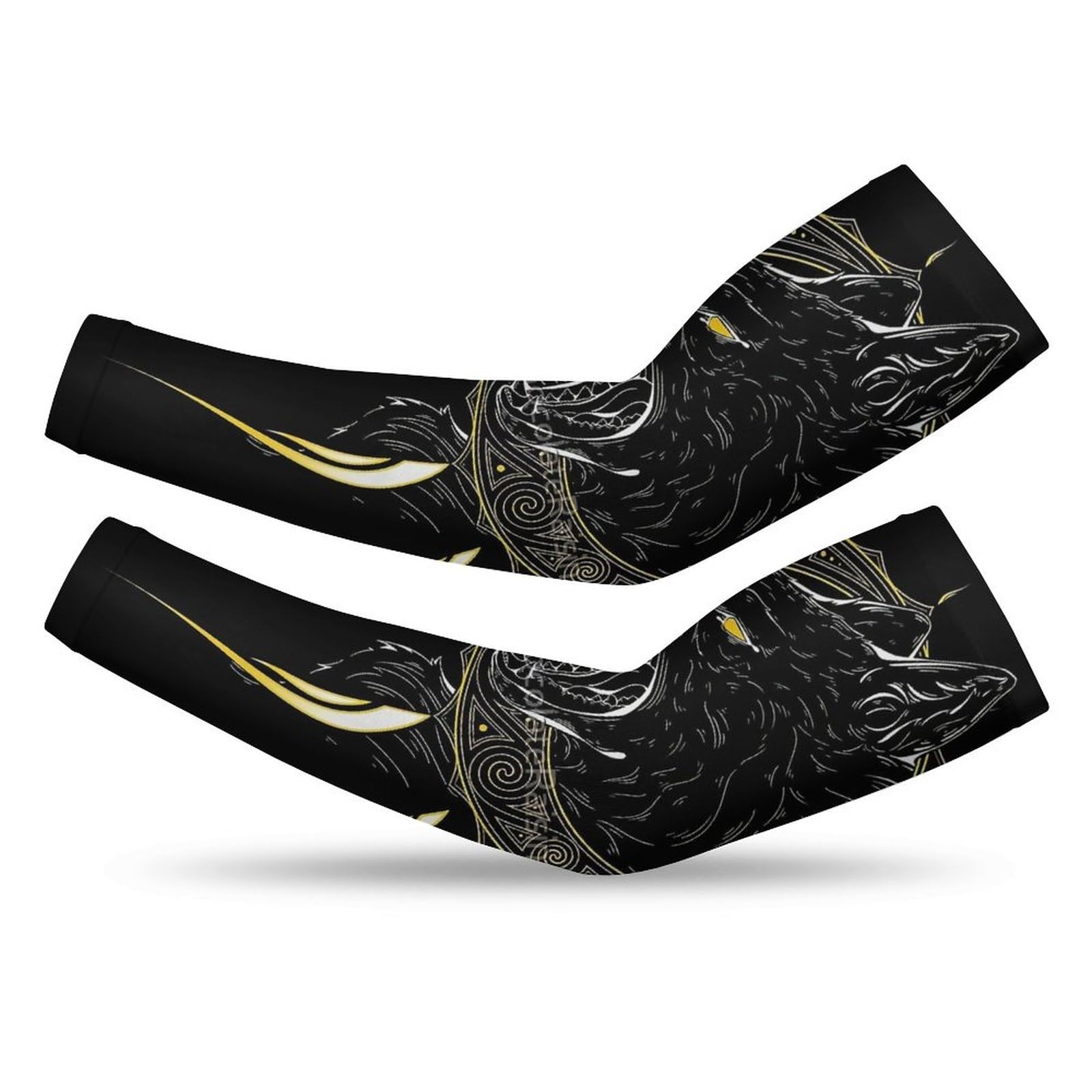 Manches de bras de cyclisme et sport outdoor motif loup Fenrir Viking - 6