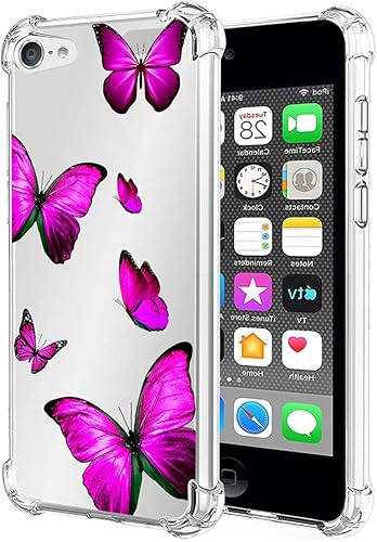 Miniatura 1 de Funda para iPod Touch 7, iPod Touch 6, iPod Touch 5, funda transparente para niñas y mujeres, TPU suave a prueba de golpes, funda protectora