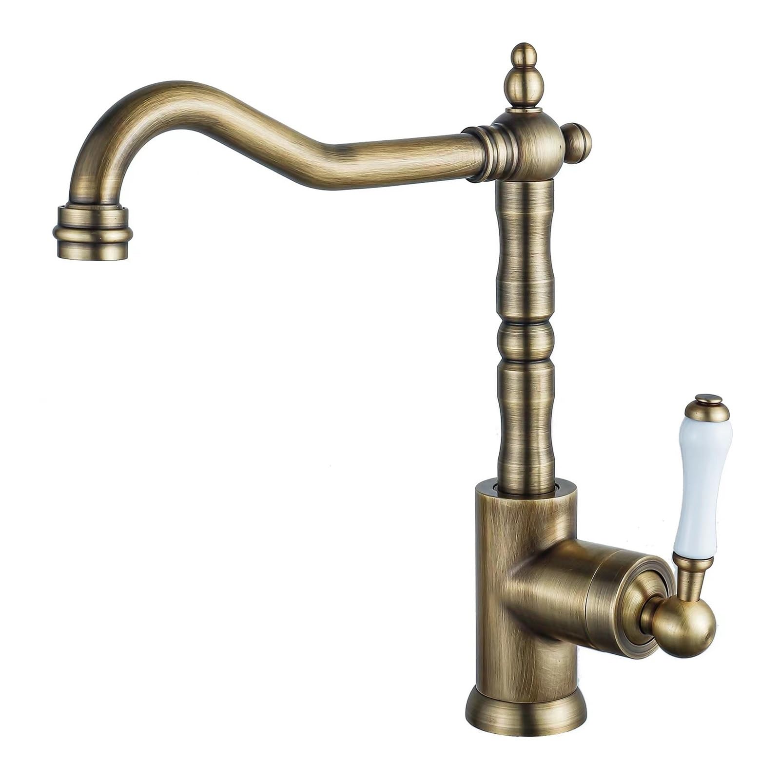 Robinet de cuisine à pulvérisation extractible pour évier laiton
