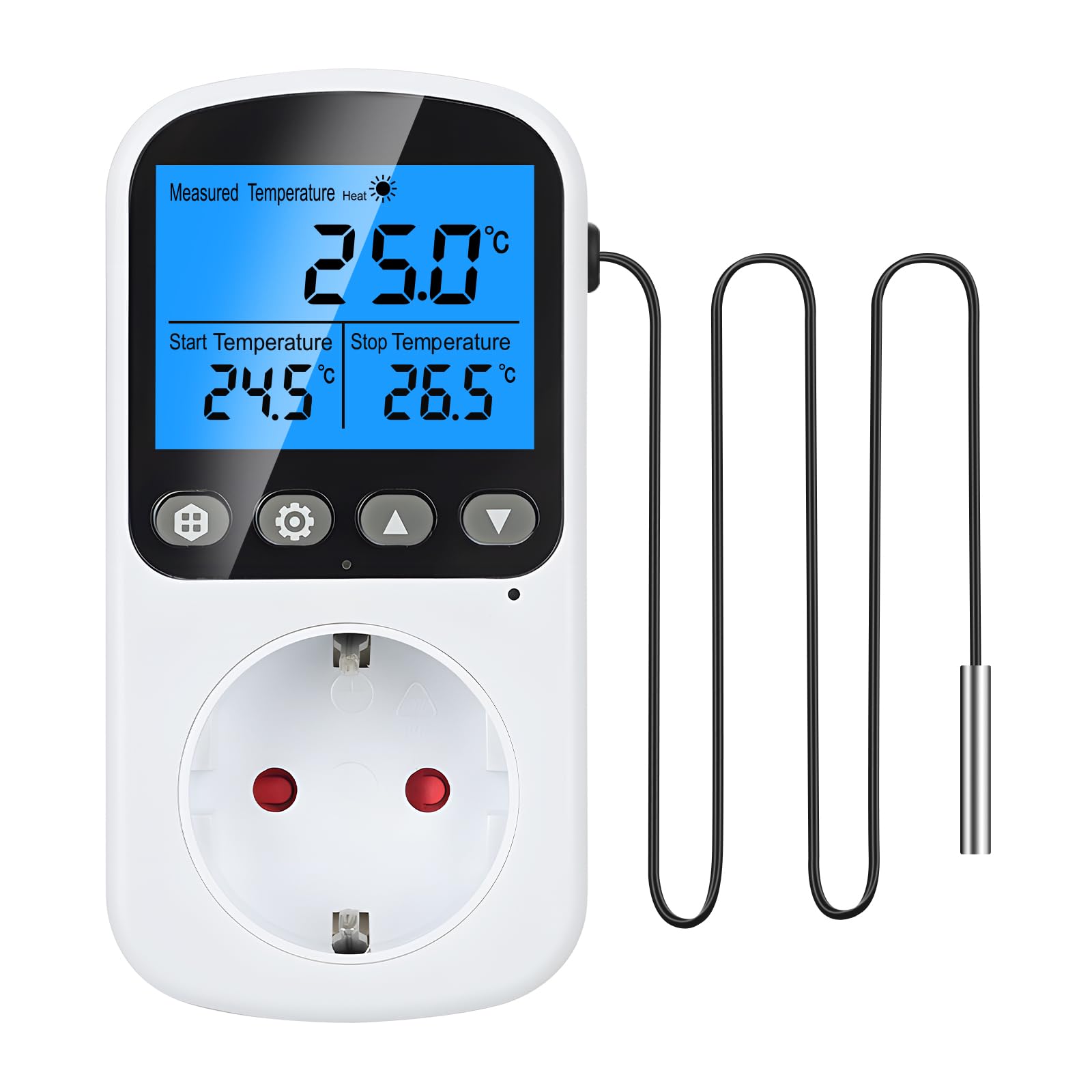 INKBIRDPLUS Prise Thermostat Numérique Contrôleur de Température avec 4 Modes EU Prise