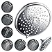 HotelSpa Extra-Large 6-Inch Rain Shower Head for Exceptional Water Coverage! High-Pressure Angle-Adjustable Shower head features Rub-clean Jets, 6 Full Settings and Premium Chrome Finish