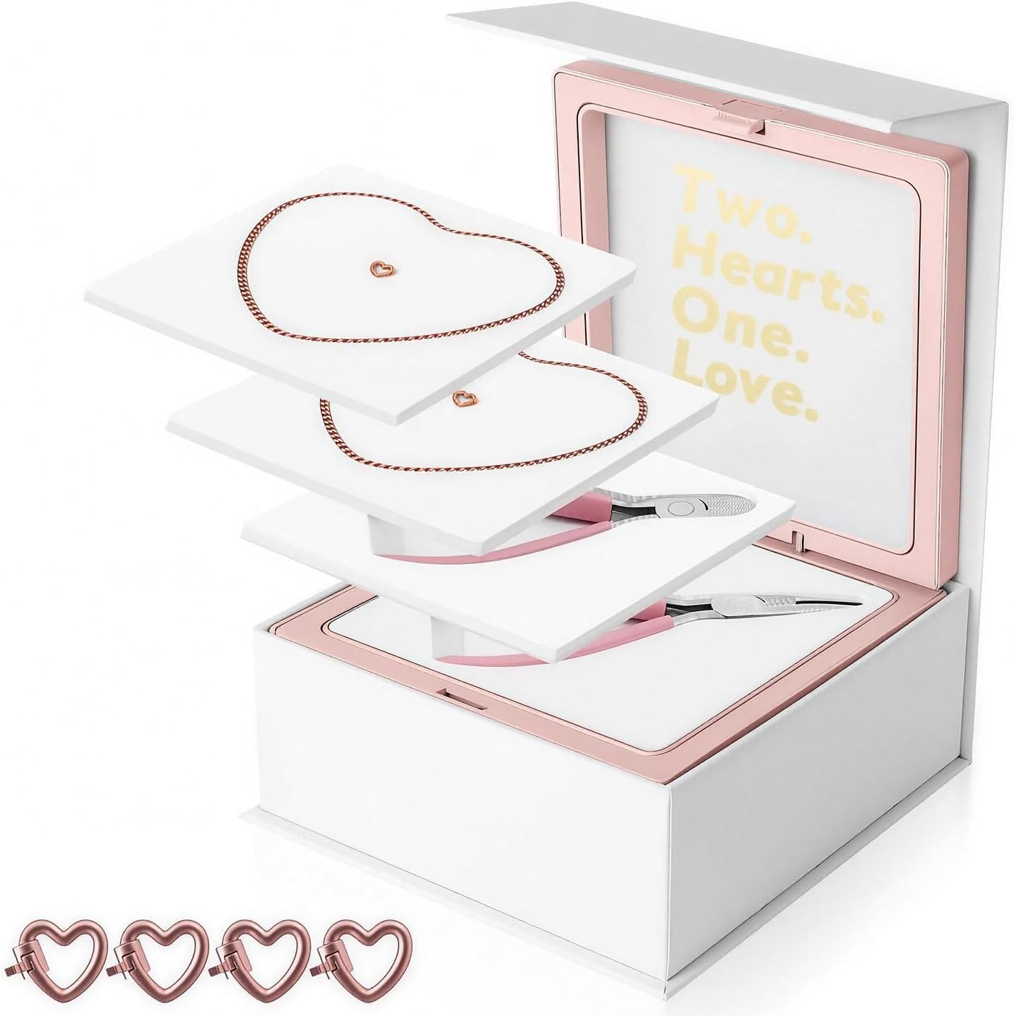 Permanent Bracelet Kit, DIY Bracelet Making Kit for Couples & Friendship Bracelets, Ideal Gift for Christmas, Anniversary, Valentine’s Day & Date Night Activity | His and Her Bracelets