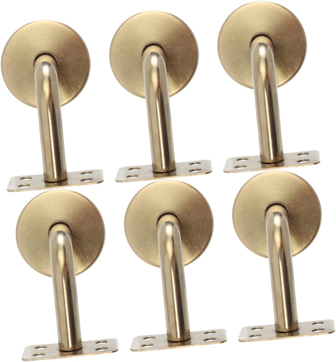 Hemobllo 6pcs Stainless Steel Handrail Bracket Railing Brackets for Handrail Easy Install Stair Rail Support
