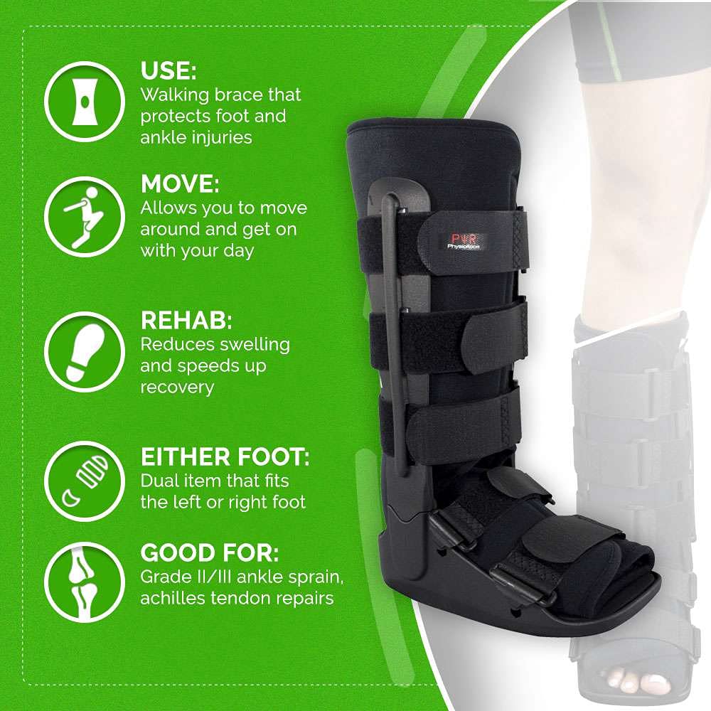 Buy PhysioRoom Light Air Ankle Walker Brace Support Protective Walker