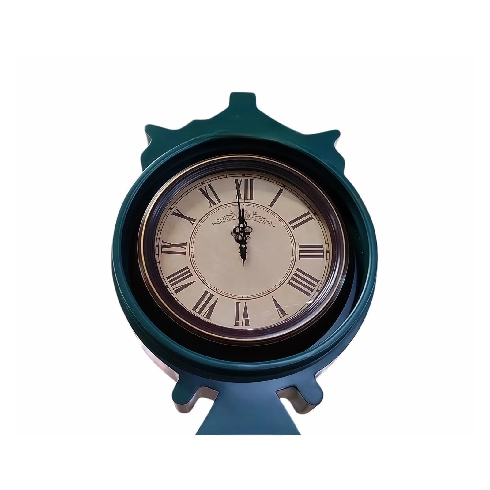 Reloj de abuelo Reloj de pie de metal con decoración de números romanos