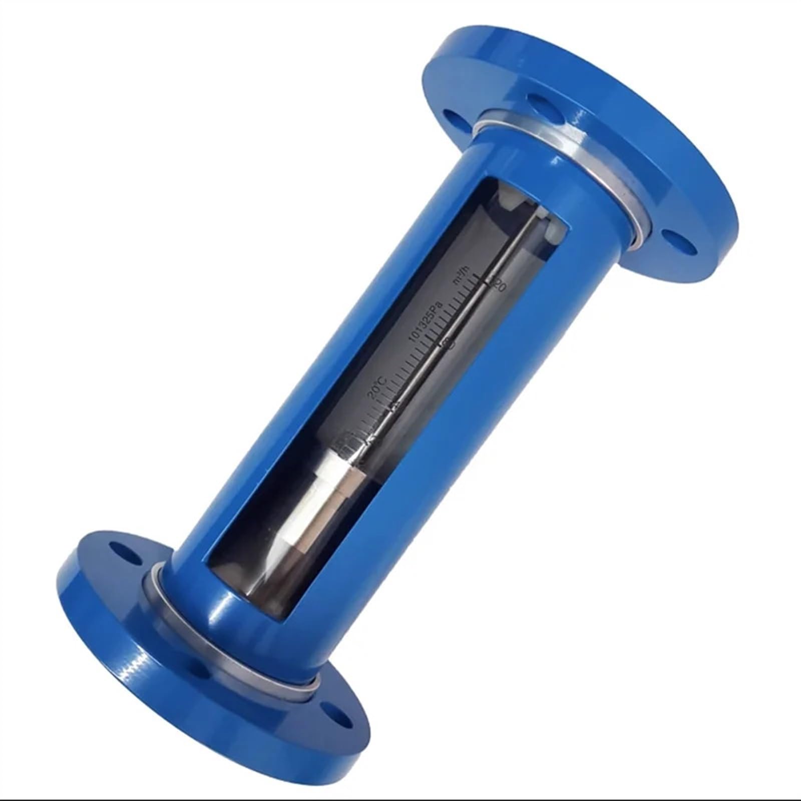 LZB-FA10 DN50mm serie ácido nítrico corrosión amoniaco agua vidrio rotámetro gas líquido ozono acero al carbono brida(400-4000LPH -liquid)