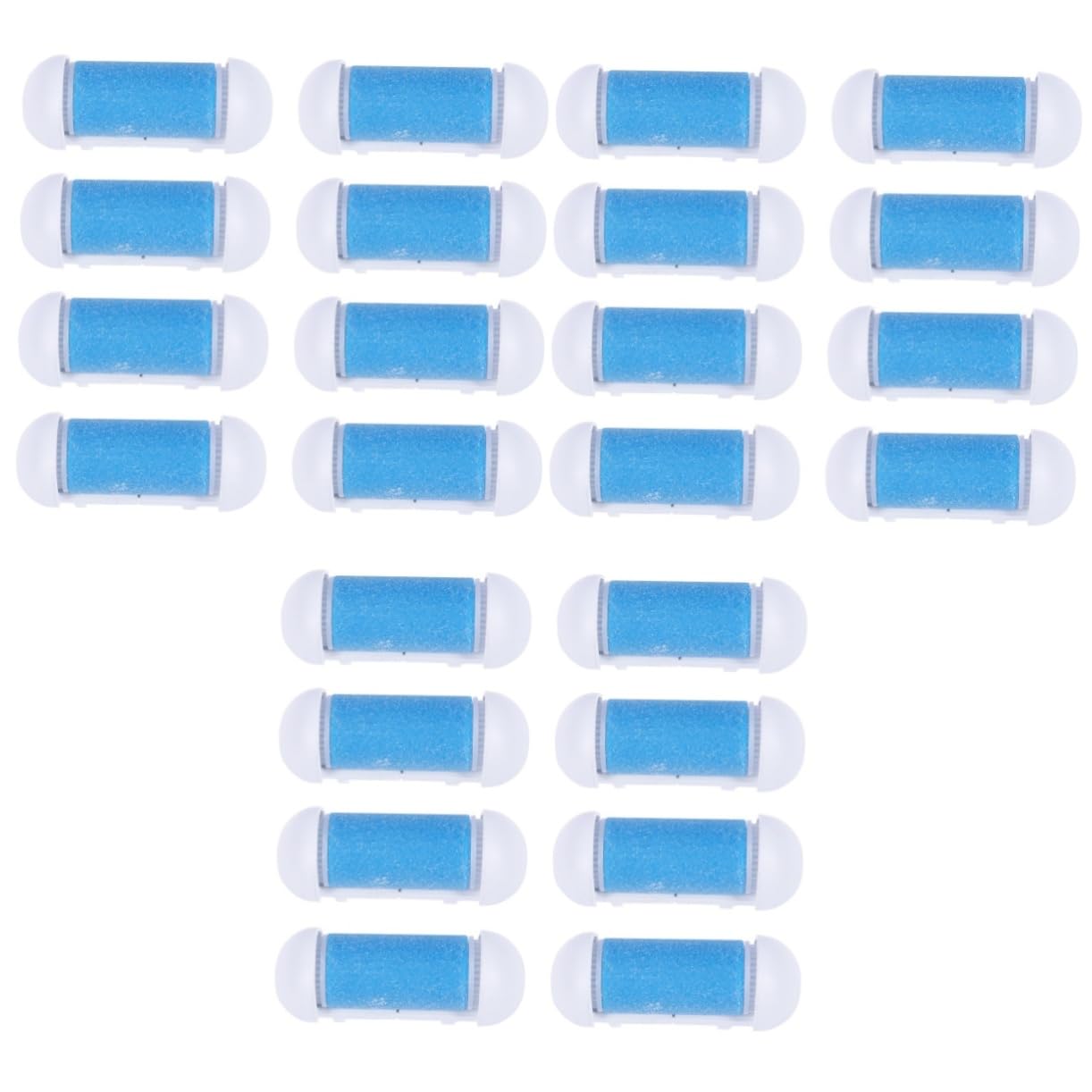 Beaupretty 30piezas Rodillos De Reemplazo Para Eléctrico Removedor De Muerta De Pies Accesorios De Exfoliación y Cuidado De Pies Color Azul