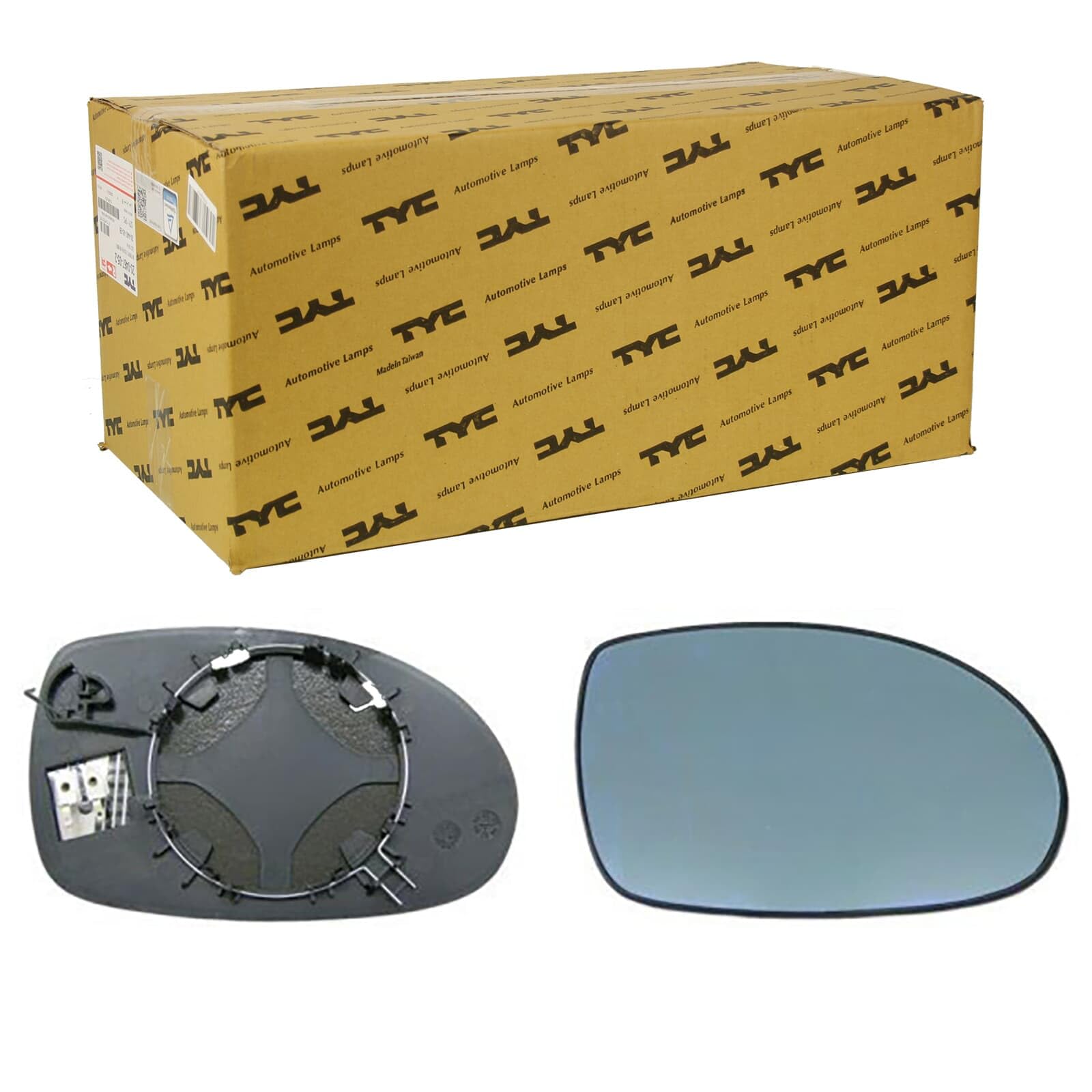 Right TYC 305-0017-1 Mirror Glass, outside mirror for CITROËN