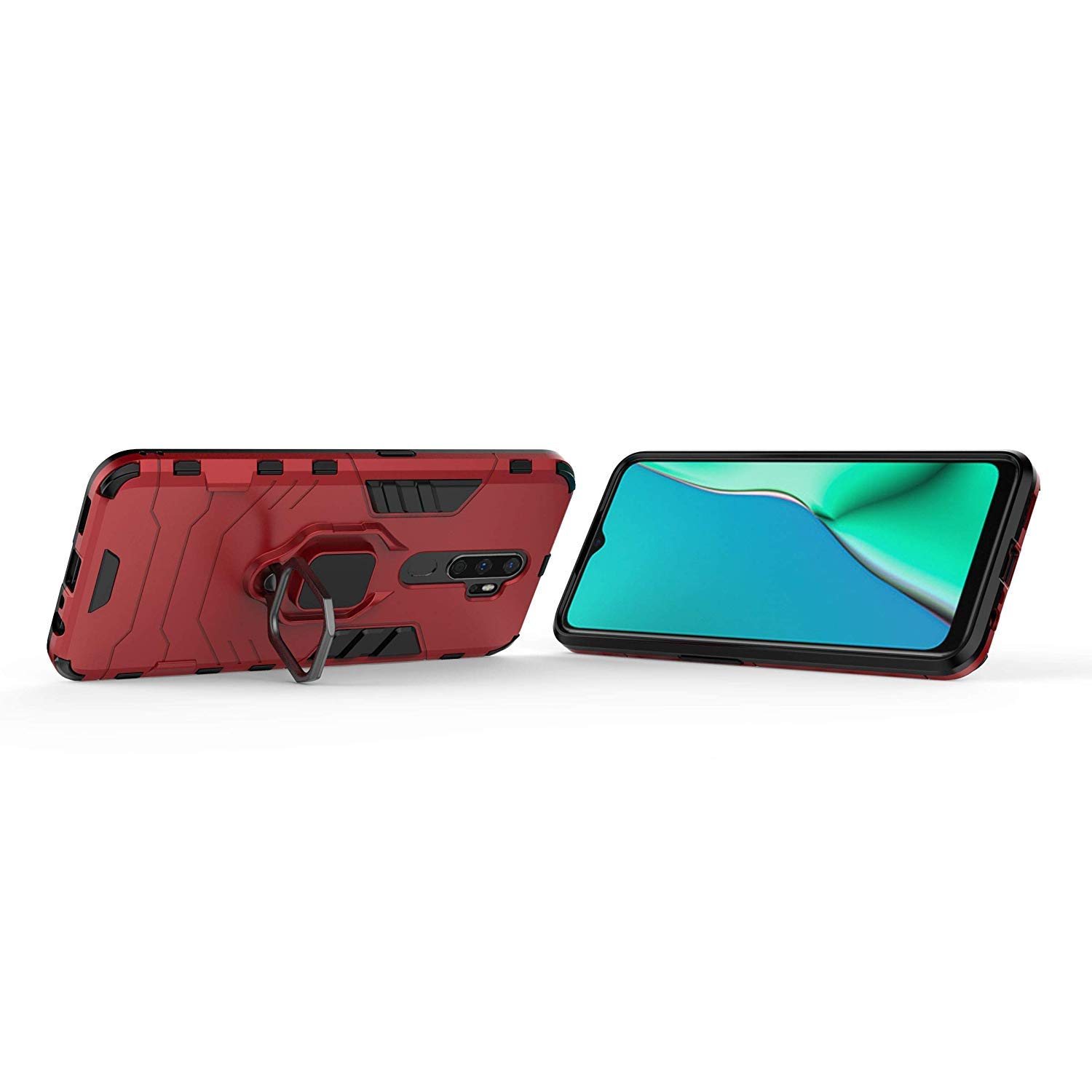 Per OPPO A5 A9 2020 Custodia Antiurto Armatura Anello Magnetico Supporto Della Copertura Posteriore per OPPO A3S A5S A7 Custodie Del Telefono  202192403